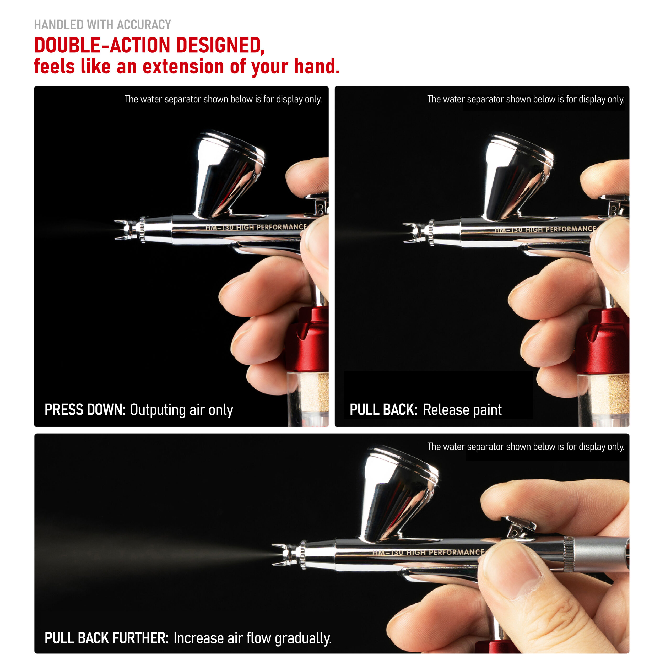 HobbyMio HM-130HP - High Performance Dual-Action Airbrush - Image 5