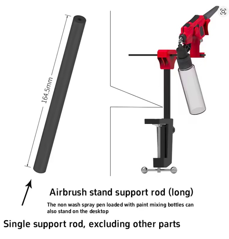 DSPIAE - Airbrush Rack Support Rod - Single Support Rod