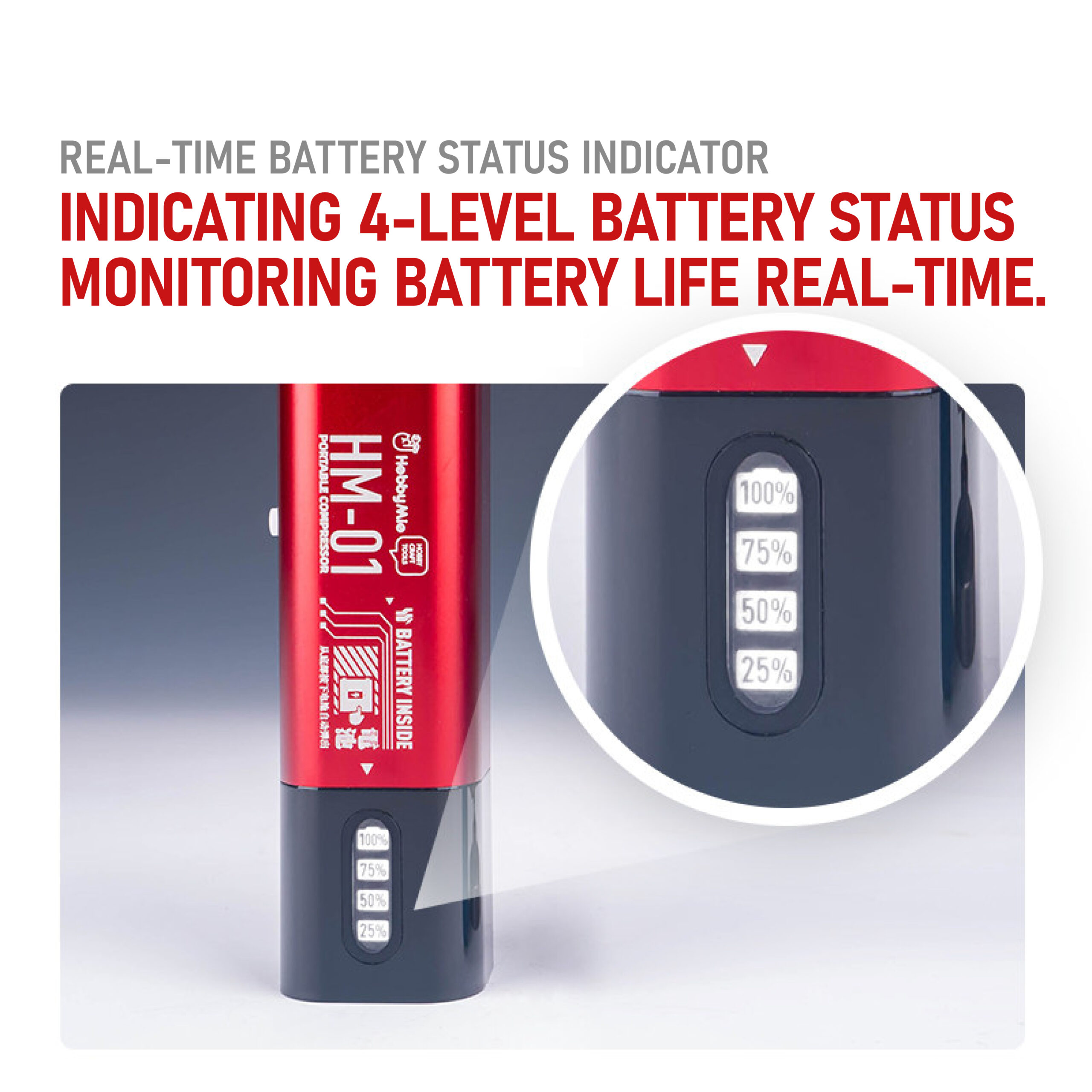 HobbyMio HM-01BAT Replacement Battery for HM-01 Compressor - Image 2